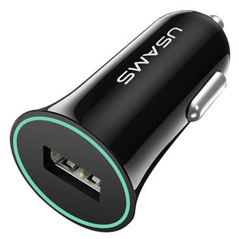 USAMS CC036 USB One Port Trumpet Autonabíječka Black (EU Blister)