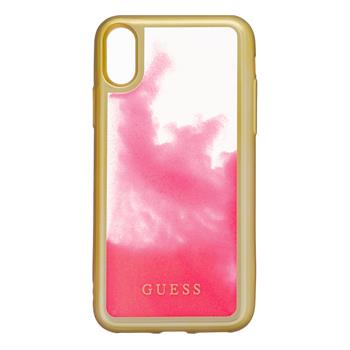 GUHCPXGLTRPI Guess Glow in The Dark PC / TPU Kryt pro iPhone X / XS GOLD zlatá barva / PINK růžová barva