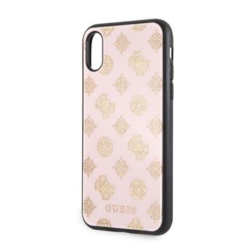 GUHCPXTGGPLP Guess Layer Glitter Peony Pouzdro pro iPhone X / XS Light PINK růžová barva