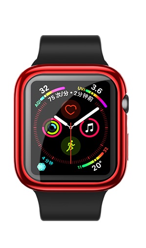 USAMS BH486 TPU Full Protective Pouzdro pro Apple Watch 44mm Red (EU Blister)