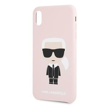 KLHCI8SLFKPI Karl Lagerfeld Full Body Silikonové Pouzdro pro iPhone 7 / 8 / SE2020 PINK růžová barva