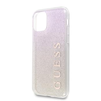 GUHCN61PCUGLGPI Guess Glitter Gradient Zadní Kryt pro iPhone 11 PINK růžová barva