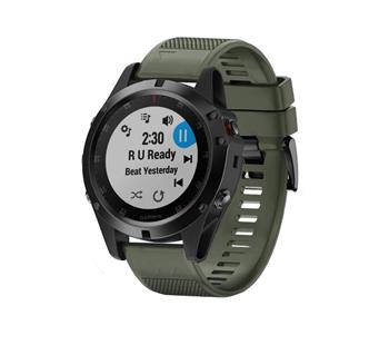 Tactical 682 Silikonový Řemínek pro Garmin Fenix 5X / 6X QuickFit 26mm Army Green