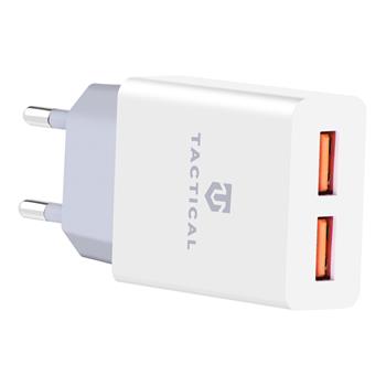 Tactical AR006 2xUSB-A 2.1A Cestovní Nabíječka WHITE bílá barva
