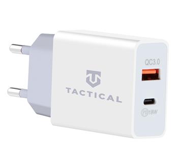 Tactical AR-PD-30W USB-A / USB-C QC 3.0 3.4A Cestovní Nabíječka WHITE bílá barva