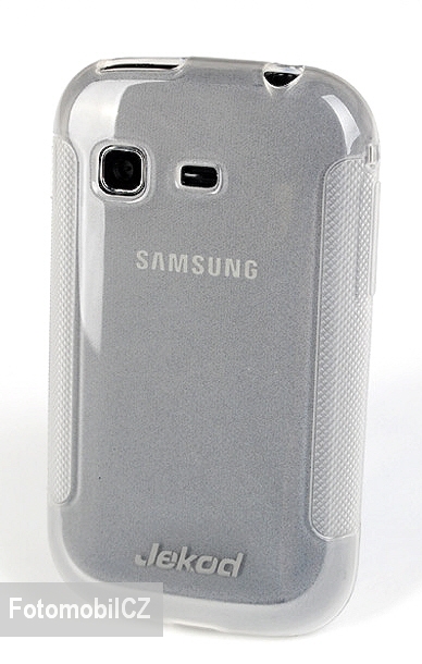 Silikonové pouzdro kryt JEKOD TPU + fólie White pro Samsung S5300 Pocket