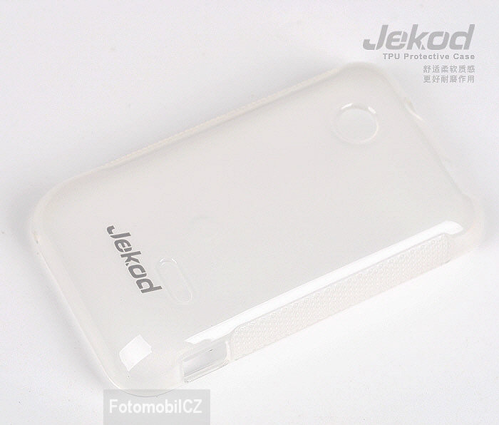 Silikonové pouzdro kryt JEKOD TPU + fólie White pro Sony Xperia Tipo (ST21i)