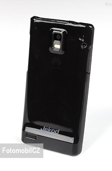 Silikonové pouzdro kryt JEKOD TPU + fólie Black pro Huawei Ascend P1