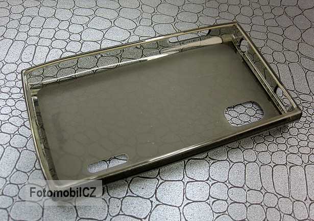 Silikonové pouzdro kryt JEKOD TPU + fólie Black pro LG E610 L5