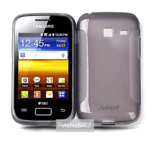 Silikonové pouzdro kryt JEKOD TPU + fólie Black pro Samsung S6102