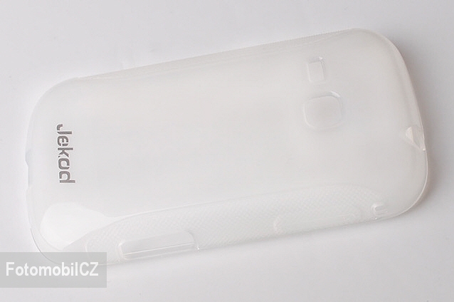 Silikonové pouzdro kryt JEKOD TPU + fólie White pro Samsung S6500 mini 2