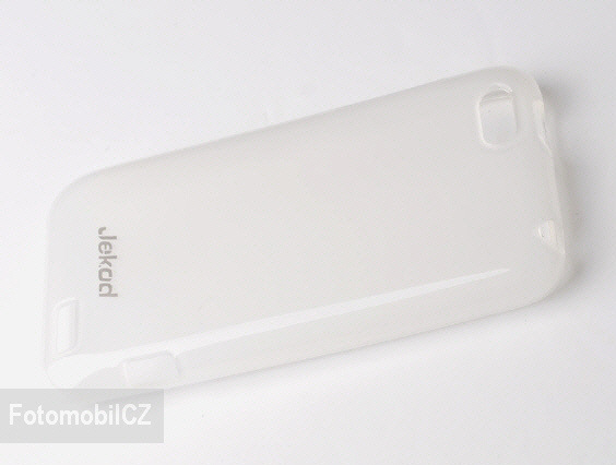 Silikonové ochranné pouzdro JEKOD TPU + fólie  White pro HTC ONE V
