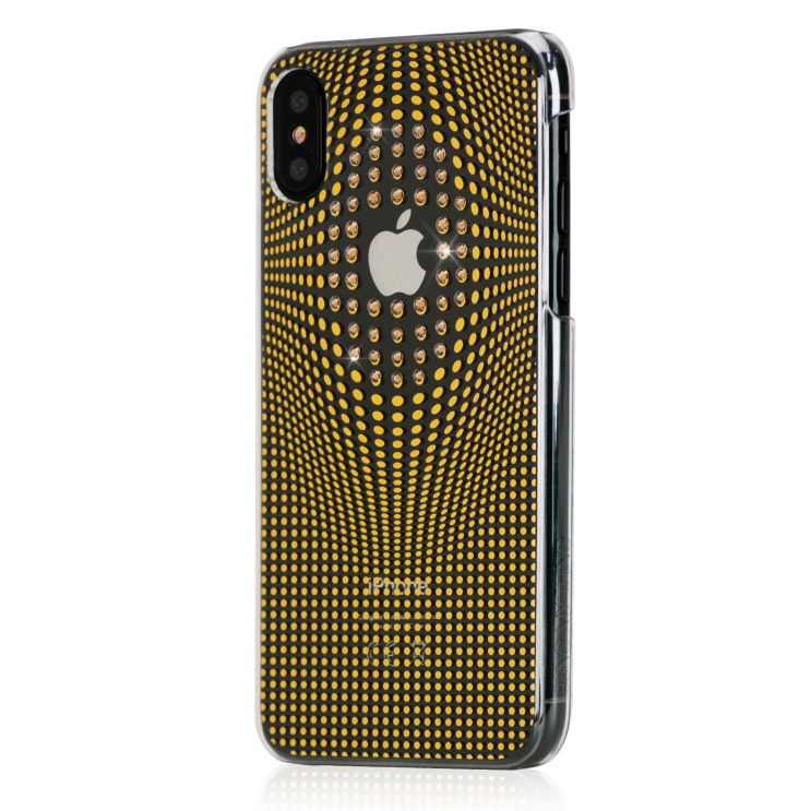 Zadní kryt Bling My Thing Warp Deluxe Gold pro iPhone X / XS, krystaly Swarovski®