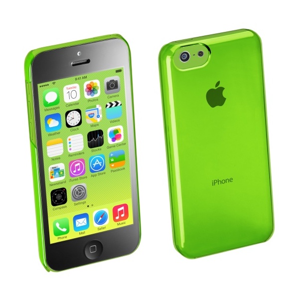 Zadní ochranný kryt CellularLine Boost pro Apple iPhone 5C, zelený