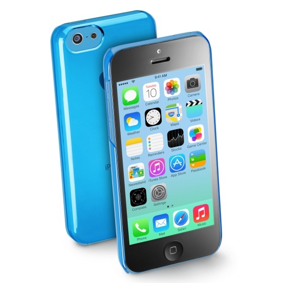 Zadní ochranný kryt CellularLine Boost pro Apple iPhone 5C, modrý