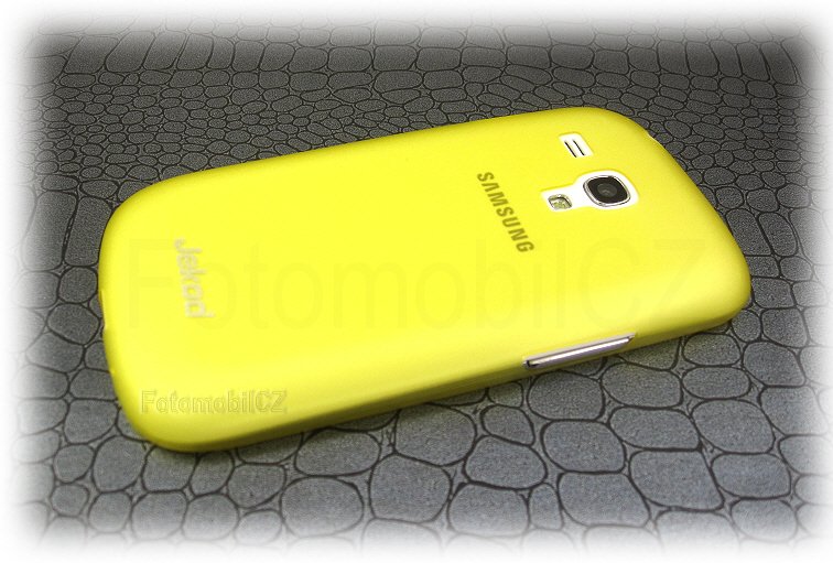 Pouzdro JEKOD PP ultratenký 0,3 mm kryt Yellow + fólie pro Samsung i8190 Galaxy S3 mini