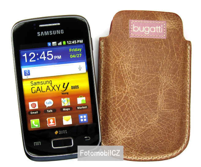 Kožené pouzdro Bugatti Samsung Galaxy Y Duos S6102