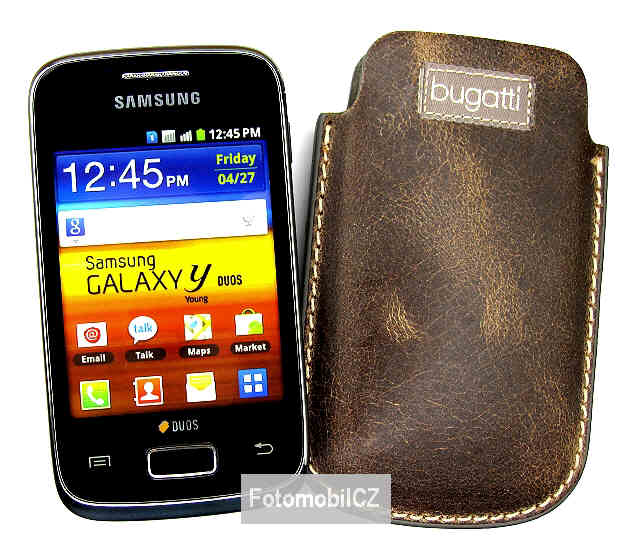 Kožené pouzdro Bugatti Samsung Galaxy Y Duos S6102
