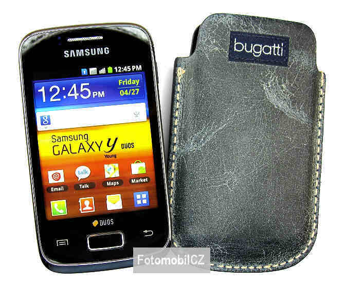 Kožené pouzdro Bugatti Samsung Galaxy Y Duos S6102