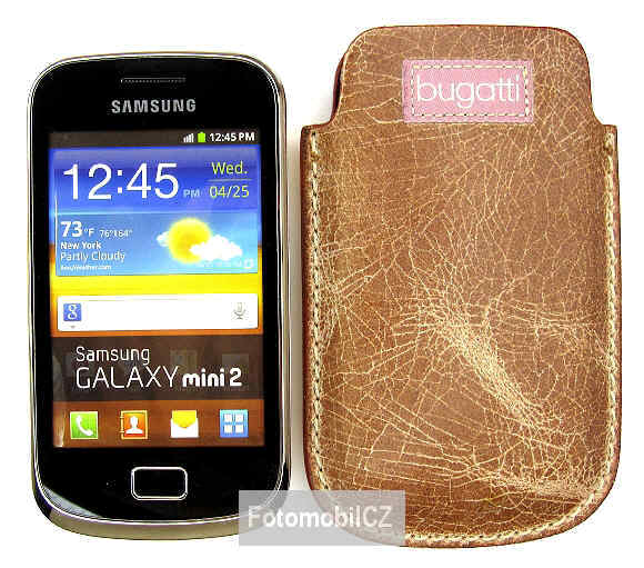 Kožené pouzdro Bugatti Samsung Galaxy mini 2 (S6500)