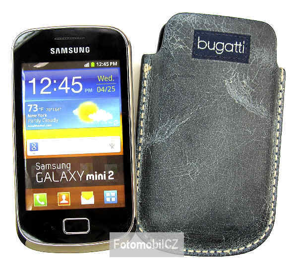 Kožené pouzdro Bugatti Samsung Galaxy mini 2 (S6500)