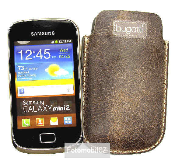 Kožené pouzdro Bugatti Samsung Galaxy mini 2 S6500