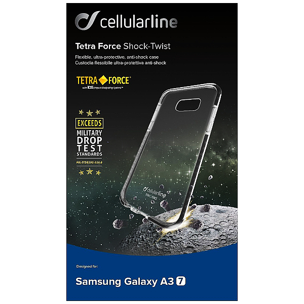 Ultra ochranné pouzdro Cellularline Tetra Force Shock-Twist pro Samsung A320F Galaxy A3 2017, 2 stupně ochrany
