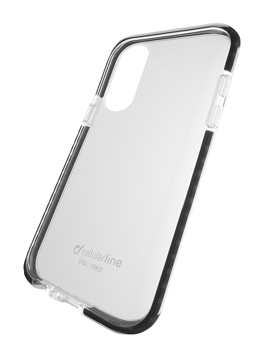 Ultra ochranné pouzdro Cellularline Tetra Force Shock-Twist pro iPhone XR, 2 stupně ochrany, černé