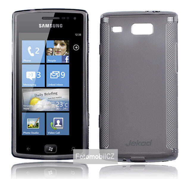 Silikonové ochranné pouzdro JEKOD TPU + fólie Black pro Samsung i8350 Omnia W