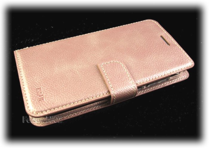 Molan Cano Issue knížkové pouzdro pro iPhone XR Rose GOLD zlatá barva