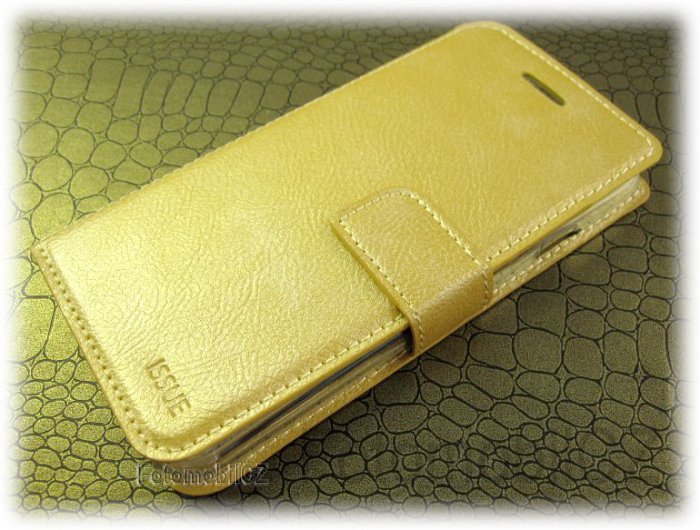 Molan Cano Issue knížkové pouzdro pro Xiaomi Mi A2 Lite GOLD zlatá barva