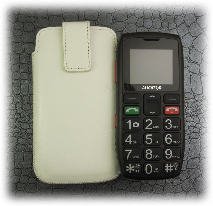 Kožené pouzdro OZBO Cora s vysunováním pro Aligator A440