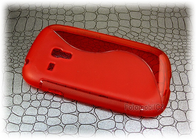 Silikonové pouzdro červené + fólie Samsung i8190 Galaxy S3 Mini