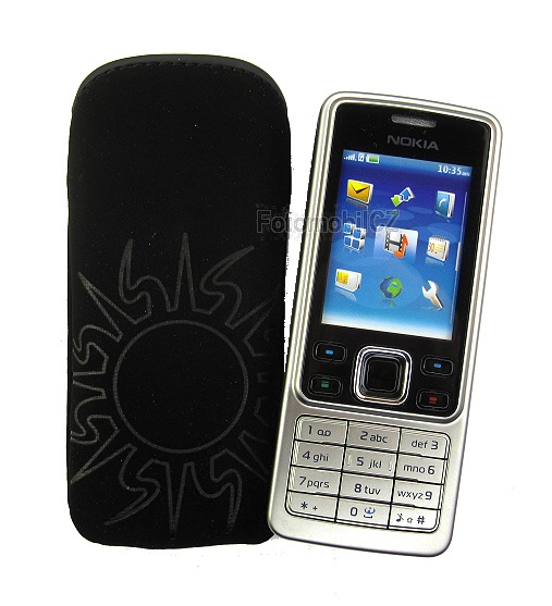 Pouzdro látkové vzor slunce pro Nokia 6300