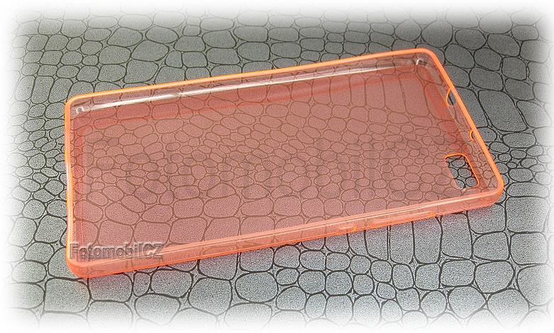 Průhledné červené silikonové pouzdro pro Huawei P8 Lite