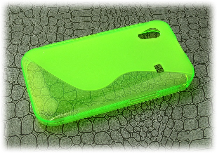 Silikonové pouzdro zelené + fólie Samsung S5830 Galaxy Ace