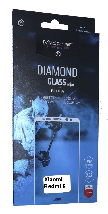 2 kusy ochranné sklo displeje MyScreen Diamond Glass Edge FullGlue pro Xiaomi Redmi 9 černé