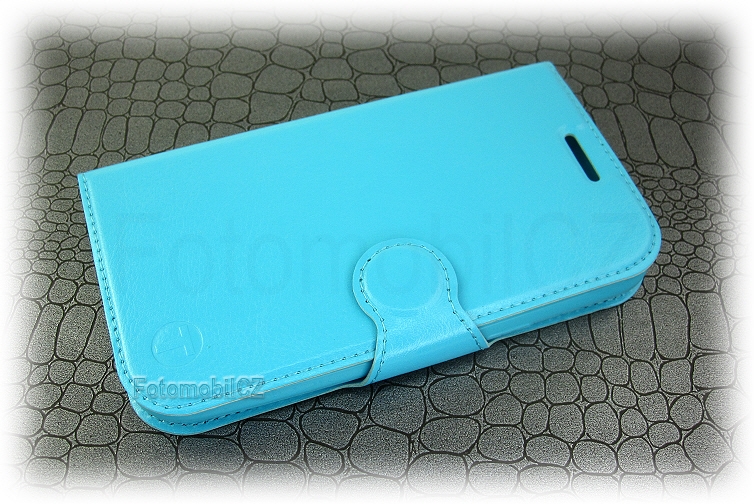 Stojánkové knížkové pouzdro modré pro Samsung Galaxy J1 J100