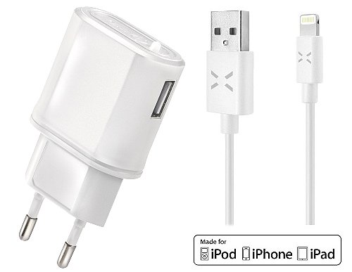 Set USB nabíječka 1A + kabel lightning MFI