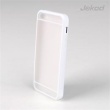 JEKOD TPU + Protect Ochranné Silikonové Pouzdro + fólie White pro iPhone 5, 5S