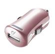Autonabíječka Cellularline Unique Design pro iPhone, USB konektor, 10W/2A, růžovozlatá