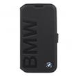BMFLBKS4LOB BMW Signature Folio Kožené Pouzdro pro Samsung i9505 S4 Black + fólie na displej