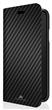 Pouzdro BR Flex Carbon Booklet iPhone XS Max - černé, + ochranné sklo