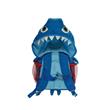Dětský batoh MY DOODLES, motiv SHARK, s integrovanou odnímatelnou kapucí