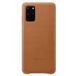 EF-VG985LAE Samsung Kožený Kryt pro Galaxy S20+ Brown