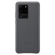 EF-VG988LJE Samsung Kožený Kryt pro Galaxy S20 Ultra Gray