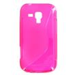Siilkonové pouzdro kryt Lux S PINK růžová barva pro Samsung S7560, S7562, S7580, S7582 Galaxy Trend + fólie na displej