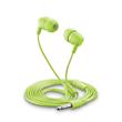 In-ear sluchátka CellularLine MUSIC SOUND BASIC s mikrofonem, 3,5 mm jack, zelená