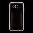 Kisswill TPU silikonové transparentní pouzdro / GOLD zlatá barva pro Samsung J500 Galaxy J5