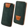 Kožené pouzdro OZBO Belle, velikost XL, pull-out, zelené pro Sony Z3 compact, Samsung Galaxy S5 mini, G360 Core Prime